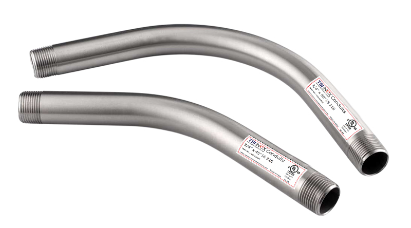 Rigid 90° Standard Stainless Steel Elbow - UL 6A