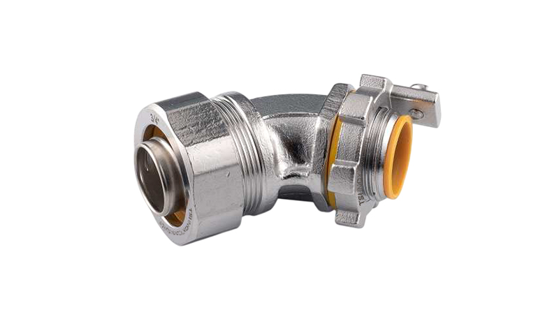 Stainless Steel LT Grounding 45° Connector - UL 514B