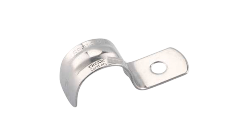 Stainless Steel Rigid 1-Hole Strap SS316