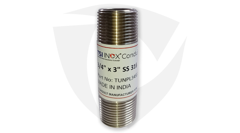 SS RMC Rigid Metal Conduit Nipple