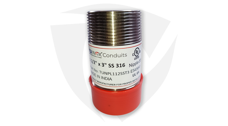 SS RMC Rigid Metal Conduit Nipple