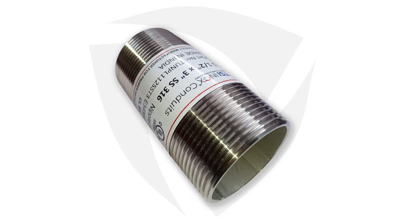 SS RMC Rigid Metal Conduit Nipple