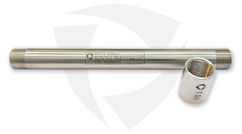 SS Threaded Conduit BS 4568
