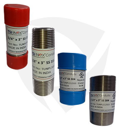 Stainless Steel RMC Nipple - UL 6A